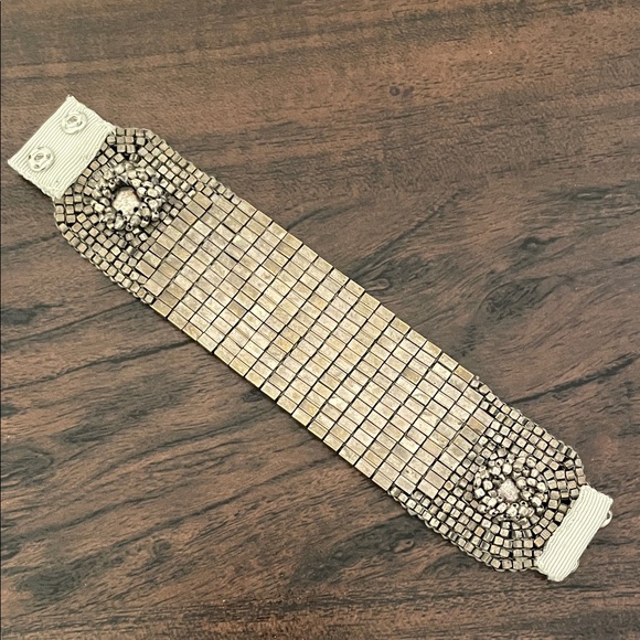 Elie Tahari Jewelry - Elie Tahari boho bracelet silver metal beads S handmade in India